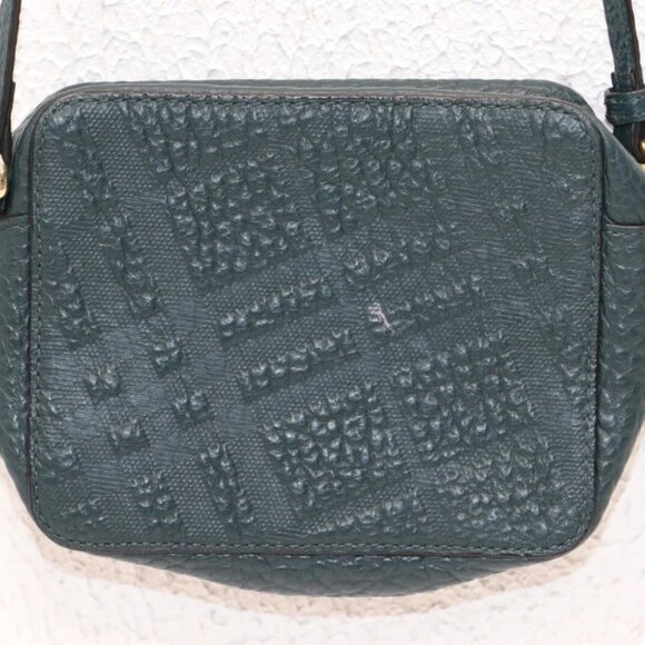 Burberry Pebbled Leather Small Shoulder Handbag - Green - Picture 2 of 16